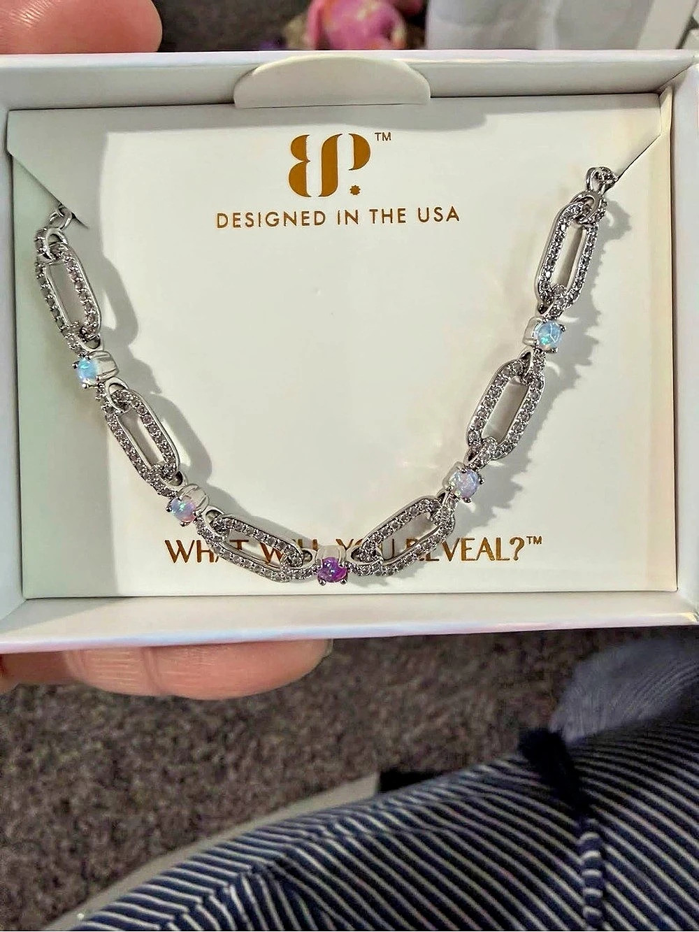 BP october birthday necklace
